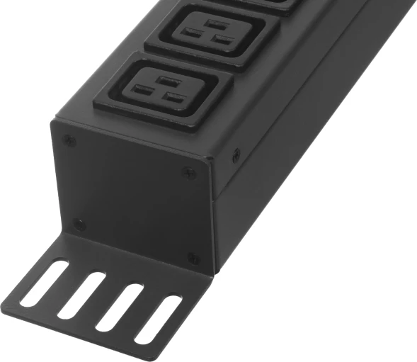 Блок распределения питания Lanmaster TWT-PDVMT1-6X36-32A верт.размещ. 6xC19 36xC13 с мониторингом 32A IEC 309 3м