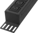 Блок распределения питания Lanmaster TWT-PDVMT1-6X36-32A верт.размещ. 6xC19 36xC13 с мониторингом 32A IEC 309 3м