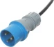 Блок распределения питания Lanmaster TWT-PDVMT1-6X36-32A верт.размещ. 6xC19 36xC13 с мониторингом 32A IEC 309 3м