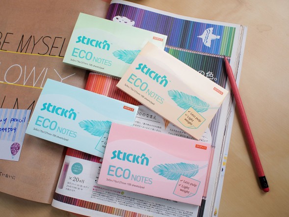 Блок самоклеящийся бумажный Stick`n ECO 21748 76x76мм 100лист. 60г/м2 пастель зеленый