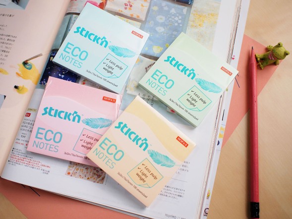 Блок самоклеящийся бумажный Stick`n ECO 21748 76x76мм 100лист. 60г/м2 пастель зеленый