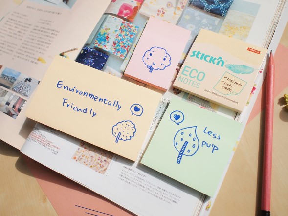 Блок самоклеящийся бумажный Stick`n ECO 21748 76x76мм 100лист. 60г/м2 пастель зеленый