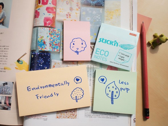 Блок самоклеящийся бумажный Stick`n ECO 21748 76x76мм 100лист. 60г/м2 пастель зеленый