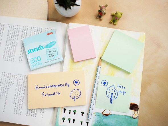 Блок самоклеящийся бумажный Stick`n ECO 21748 76x76мм 100лист. 60г/м2 пастель зеленый