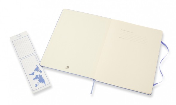 Блокнот Moleskine CLASSIC QP090B42 XLarge 190х250мм 192стр. линейка твердая обложка голубая гортензия