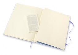 Блокнот Moleskine CLASSIC QP090B42 XLarge 190х250мм 192стр. линейка твердая обложка голубая гортензия
