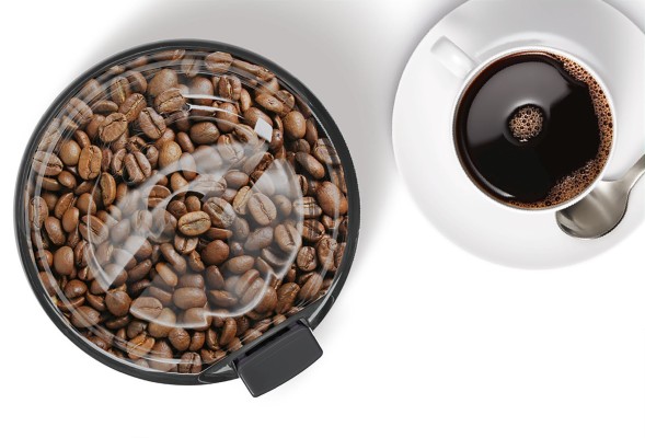 Кофемолка Bosch TSM6A013B 180Вт сист.помол.:ротац.нож вместим.:75гр черный