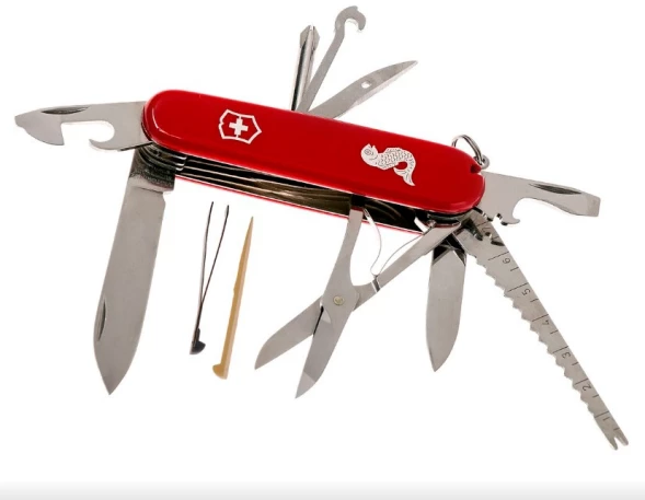 Нож перочинный Victorinox Fisherman (1.4733.72) 91мм 18функц. красный карт.коробка