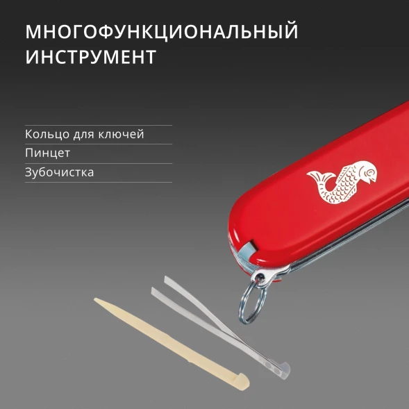 Нож перочинный Victorinox Fisherman (1.4733.72) 91мм 18функц. красный карт.коробка