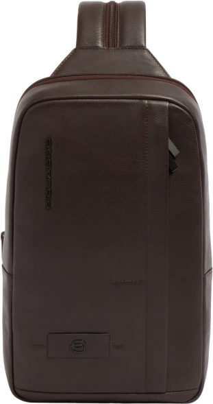 Рюкзак слинг мужской Piquadro Russel CA6764W137/TM темно-коричневый натур.кожа