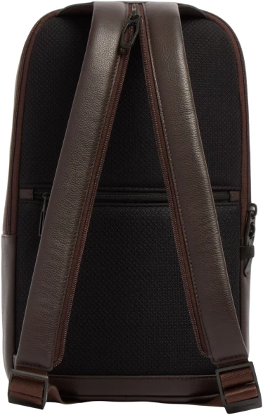 Рюкзак слинг мужской Piquadro Russel CA6764W137/TM темно-коричневый натур.кожа