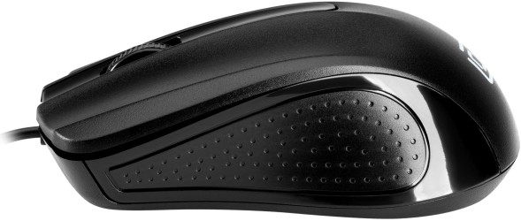 Мышь Оклик 225M черный оптическая (1200dpi) USB для ноутбука (3but)