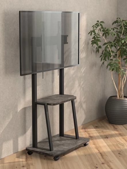 Стойка для телевизора Holder PR-108 черный/керамика 32&amp;quot;-65&amp;quot; макс.40кг напольный мобильный
