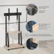 Стойка для телевизора Holder PR-108 черный/керамика 32&amp;quot;-65&amp;quot; макс.40кг напольный мобильный