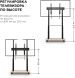 Стойка для телевизора Holder PR-108 черный/керамика 32&amp;quot;-65&amp;quot; макс.40кг напольный мобильный