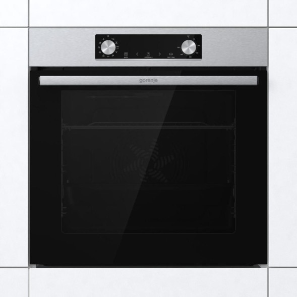 Духовой шкаф Электрический Gorenje BO6735E05X нержавеющая сталь/черный