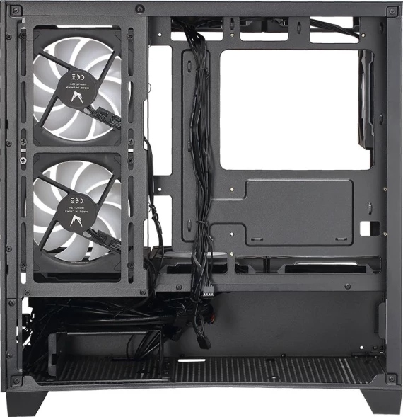 Корпус Formula Crystal Z1M черный без БП mATX 7x120mm 1xUSB2.0 1xUSB3.0 audio bott PSU