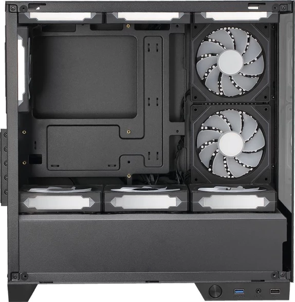 Корпус Formula Crystal Z1M черный без БП mATX 7x120mm 1xUSB2.0 1xUSB3.0 audio bott PSU