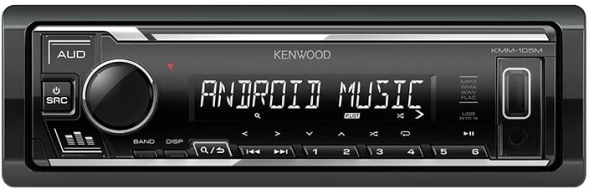 Автомагнитола Kenwood KMM-105M 1DIN 4x50Вт USB 2.0 AUX 3 RDS