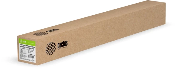 Пленка Cactus CS-PPMS180-106750 42&amp;quot;(A0+) 1067мм-50м/180г/м2/белый матовое самоклей. для струйной печати втулка:50.8мм (2&amp;quot;)
