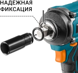 Гайковерт Bort BSR-21U-S аккум. патрон:шестигр.1/4"/квад.1/2" (93418675)