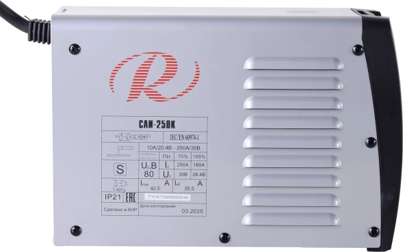 Сварочный аппарат Ресанта САИ-250К инвертор ММА DC 7.8кВт