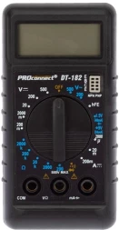 Мультиметр PROconnect М-182 DT-182 цифровой черный (13-3014)