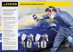 Краскораспылитель Stayer Master 06471-1.5 225л/мин соп.:1.5мм бак:0.6л серебристый