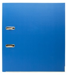 Папка-регистратор Silwerhof A4 50мм двусторон.ПВХ синий мет.окант. сборная смен.карм. на кор.