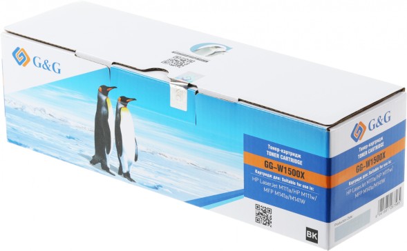 Картридж лазерный G&amp;amp;G GG-W1500X W1500X черный (2000стр.) для HP LaserJet M111a/M111w/MFP M141a/M141W