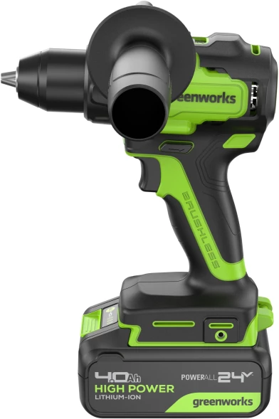 Дрель-шуруповерт Greenworks GD24DD90 аккум. патрон:быстрозажимной (3707507CUD)