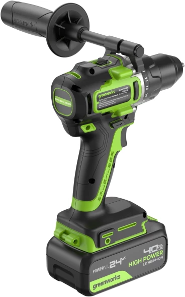 Дрель-шуруповерт Greenworks GD24DD90 аккум. патрон:быстрозажимной (3707507CUD)