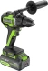 Дрель-шуруповерт Greenworks GD24DD90 аккум. патрон:быстрозажимной (3707507CUD)