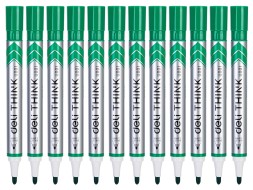 Маркер для досок Deli EU00150 Think круглый пиш. наконечник 2мм зеленый