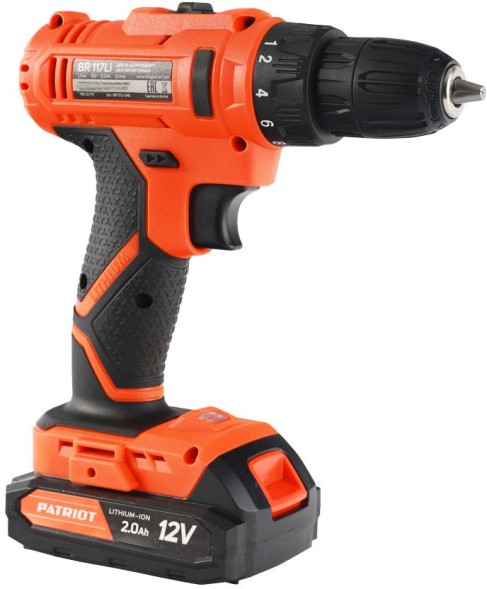Дрель-шуруповерт Patriot THE ONE BR 117Li аккум. патрон:быстрозажимной (кейс в комплекте) (180301117)