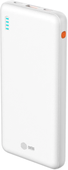 Мобильный аккумулятор Cactus CS-PBFSBA-10000 10000mAh 22.5W 4.5A USB-A/2xUSB-C белый