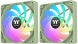 Вентилятор Thermaltake CT120 Sync Matcha реверсивный ARGB зеленый 4-pin 30.5dB Ret (CL-F200-PL12MG-A)