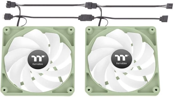 Вентилятор Thermaltake CT120 Sync Matcha реверсивный ARGB зеленый 4-pin 30.5dB Ret (CL-F200-PL12MG-A)