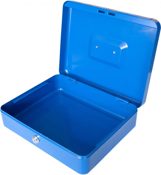 Ящик для денег Silwerhof 90x300x240 синий сталь 1.66кг