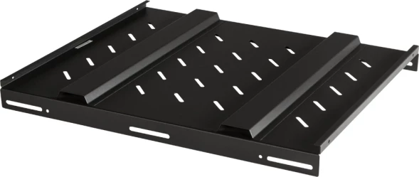 Полка стационарная Lanmaster TWT-CBB-S4-10/100 1U нагр.:100кг. 19&amp;quot; 730мм черный (упак.:1шт)