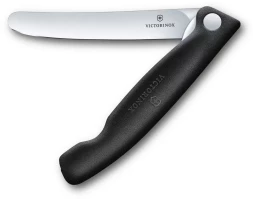 Нож кухонный Victorinox Swiss Classic 6.7803.F стальной универсальный для овощей лезв.110мм прямая заточка черный карт.коробка