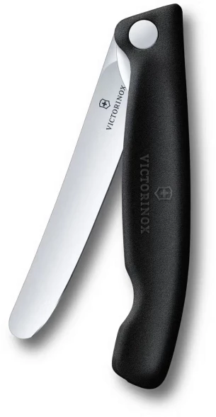 Нож кухонный Victorinox Swiss Classic 6.7803.F стальной универсальный для овощей лезв.110мм прямая заточка черный карт.коробка
