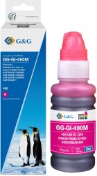 Чернила G&amp;amp;G GG-GI-490M GI-490 пурпурный 70мл для Canon Pixma G1400/G2400/G3400/G4400