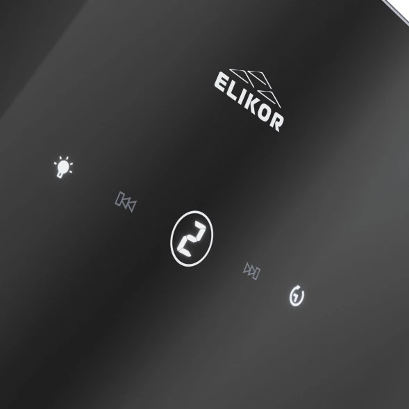 Вытяжка каминная Elikor Rise BK50 черный управление: сенсорное (1 мотор)