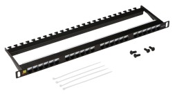 Патч-панель Lanmaster LAN-PPC24U5E 19&amp;quot; 0.5U 24xRJ45 кат.5E UTP