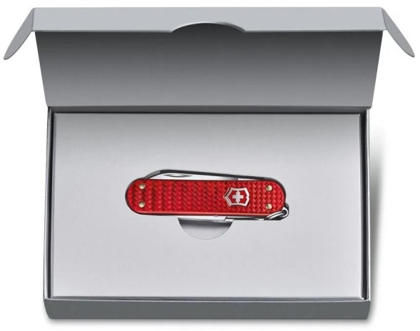Нож перочинный Victorinox Classic Precious Alox (0.6221.401G) 58мм 5функц. красный подар.коробка