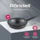 Сковорода ВОК (WOK) Rondell Kontur RDA-1489 круглая 28см покрытие: Xylan Plus ручка несъемная (с крышкой) графитовый