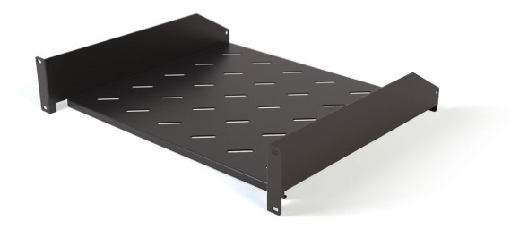 Полка Hyperline TAL3-2U-400-RAL9005 2U нагр.:20кг. 19&amp;quot; 400мм черный (упак.:1шт)