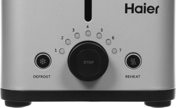 Тостер Haier HT-601 900Вт серебристый