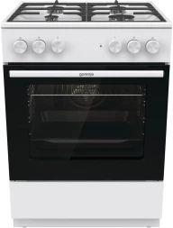 Плита Комбинированная Gorenje GK6A40WFFM белый (без крышки) реш.чугун